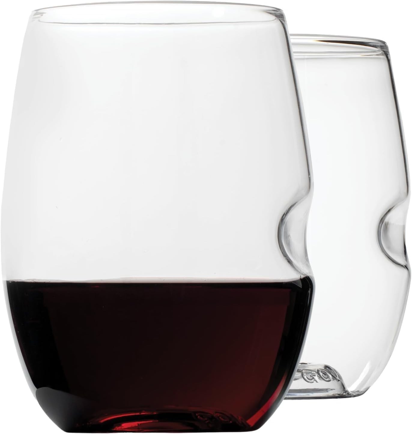 GOVINO Unbreakable Plastic Wine Glasses - Stemless Shatterproof Tritan