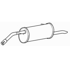 Quality Rear Exhaust Silencer Back Box for Vauxhall Crossland X 1.2 (2017-2019)