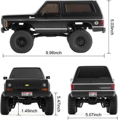 FMS FCX24 K5 BLAZER RTR ブラック FMS 1/24 FCX24 Chevrolet K5 Blazer Brushless RTR