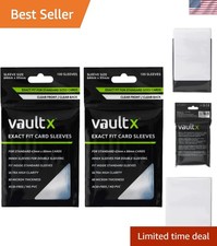 200-Pack Exact Fit Inner Sleeves - Clear PVC-Free Card Protectors for Collectors