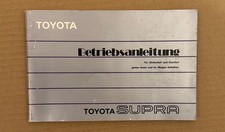 Toyota Supra Betriebsanleitung Bedienungsanleitung 1999