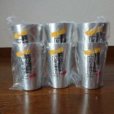 ALUMINUM TUMBLER  Suntory Dedicated Lemon Sour Novelty 12fl oz "Set of 6" Japan