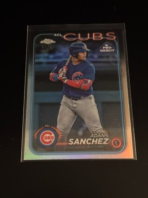 Adan Sanchez 2024 Topps Chrome Pro Debut /99 Silver Refractor Cubs PDC-42