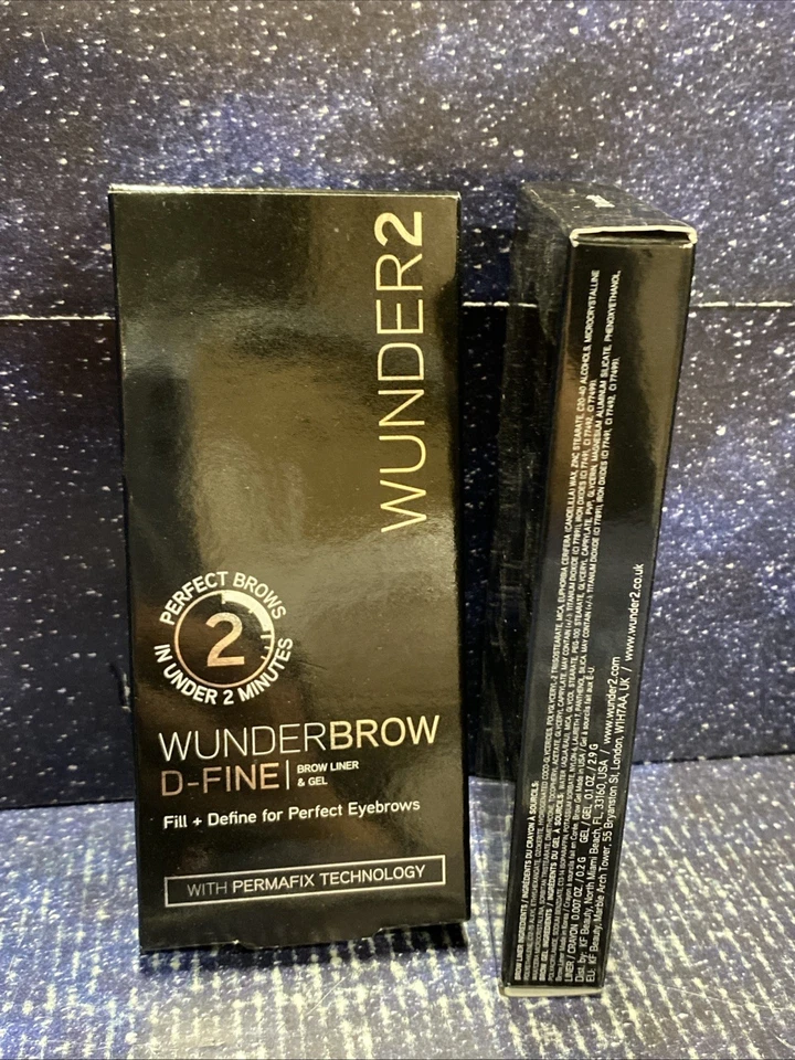 2 X Wunder2 Wunder Brow D-Fine Liner + Gel Brunette, - Image 2 of 4