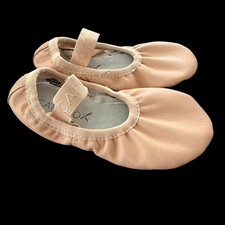 New Capezio 212C Daisy Girls Leather Ballet Slippers Wide Size 7W Toddler Shoes