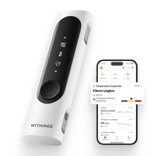 WITHINGS BeamO - Thermomètre Connecté Sans Contact, MultiScan 4-en-1