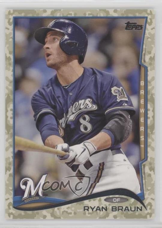 2014 Topps Camo /99 Ryan Braun #435 r9d