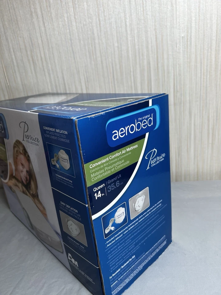 Colchón de aire AeroBed Premier Collection Queen - Nuevo en caja, 14" de alto Foto 2 de 3