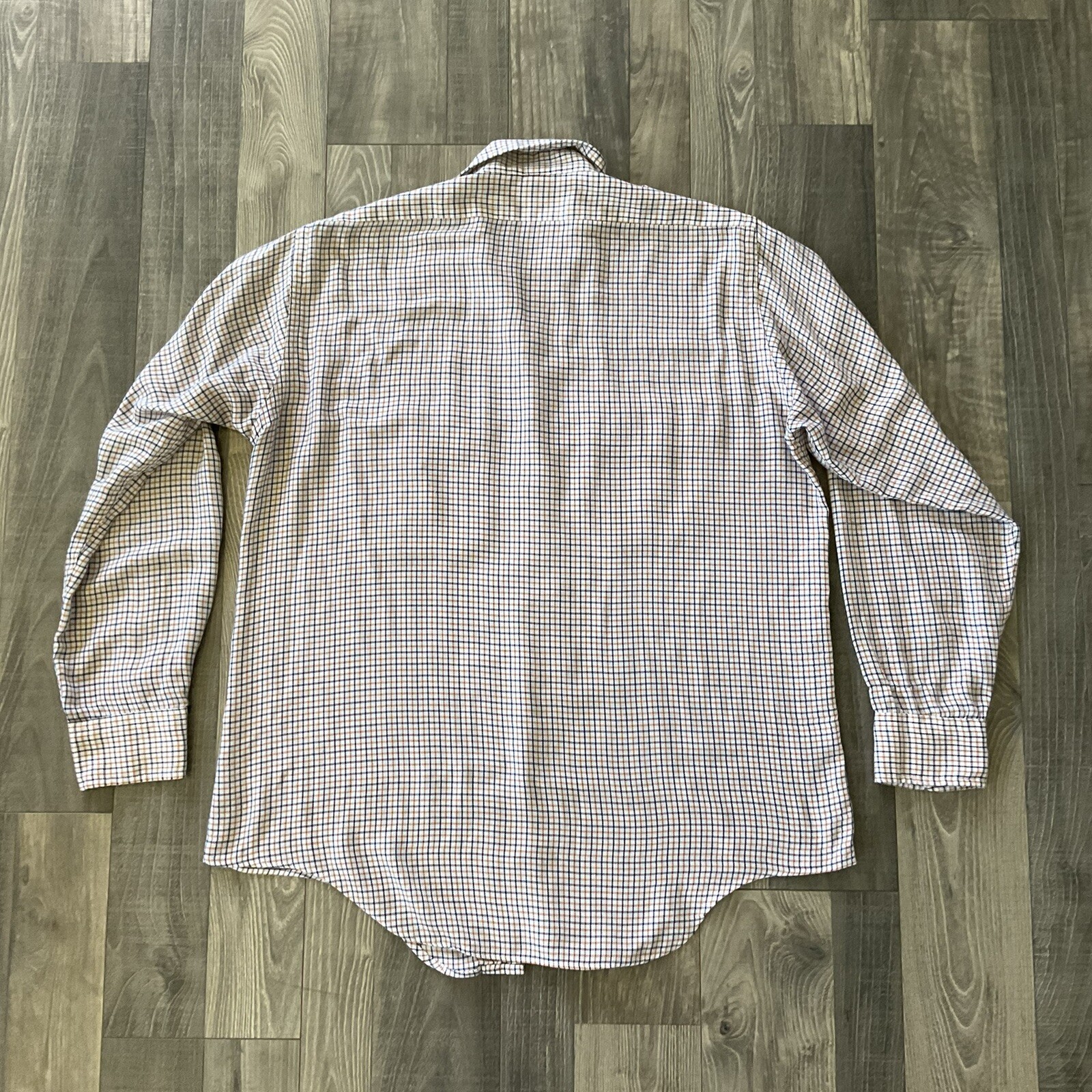 VTG LL Bean Cursive Script Tag Button Up Work Shi… - image 9