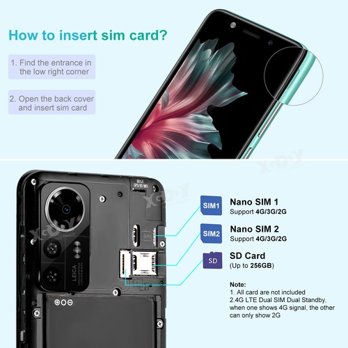 2023 New Unlocked Cell Phone Cheap Android Smartphone 4G Dual SIM T-mobile Phone - Picture 8 of 24