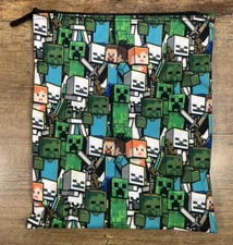 Bio World Minecraft Mojang Multi Character Zippered Microsoft Sleeve Bag