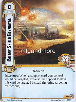 Warhammer 40000 Conquest LCG - Colony Shield Generator  #112 - Wrath of the Crus