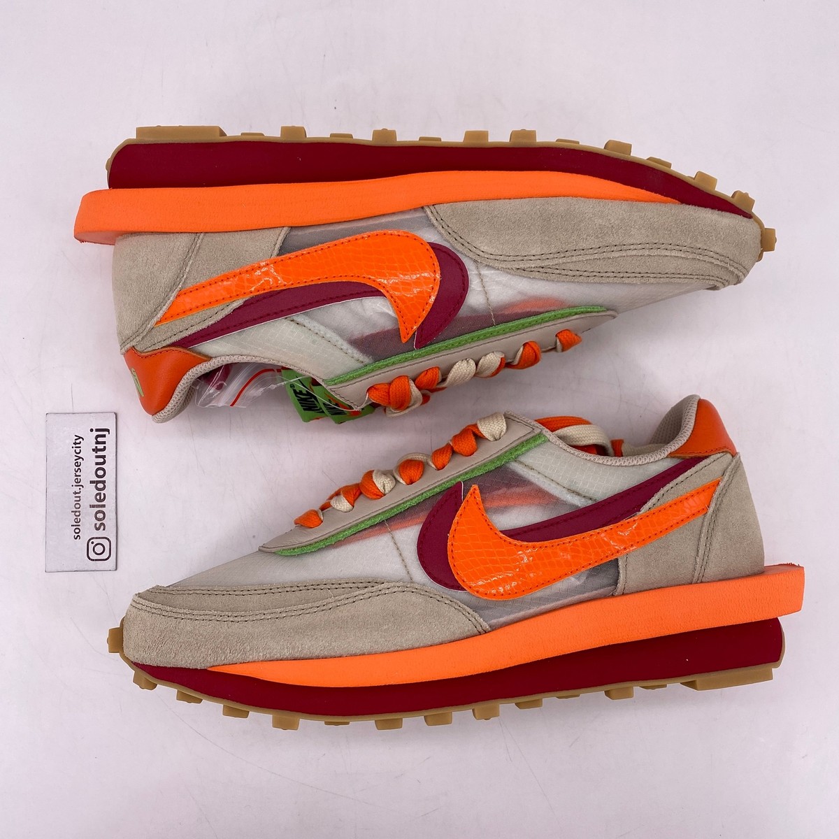 新品CLOT × Sacai × Nike LD Waffle 26.5 cm