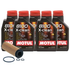 5L Motul 8100 X-CLEAN 5W40 Wix XP Filter Motor Oil Change Kit API SN