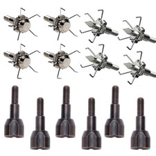 100 Grain 12 x Archery Broadheads Hunting Small Animal Game Judo Arrow Head
