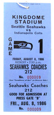 1986 Indianapolis COLTS v SEATTLE 