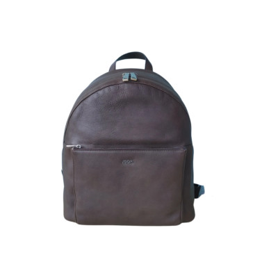 Joop! Brown Leather Backpack $498  FREE WORLDWIDE SHIPPING FTP 0540