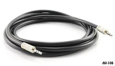 8ft Stereo 3.5mm (TRS) Male to Male Audio Cable, CablesOnline AV-108