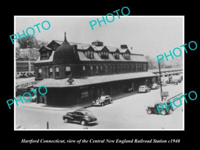 OLD POSTCARD SIZE PHOTO OF HARTFORD CONNECTICUT THE CNE RAILROAD ...
