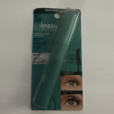 Maybelline New York Green Edition Mega Mousse Very Black 002 .03 fl oz