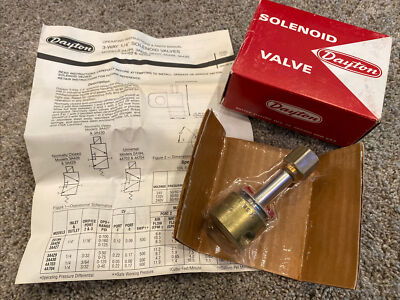 DAYTON GENERAL PURPOSE SOLENOID VALVE BODY BRASS THREE-WAY NORMALLY CLOSED 4A704