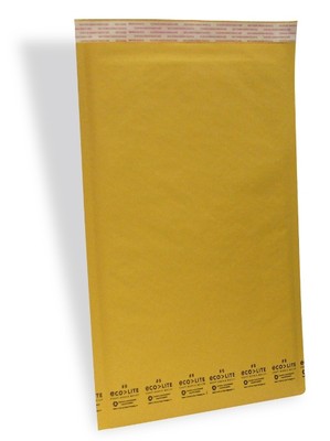 50 #6 12.5x19 X-Wide Ecolite USA Kraft Bubble Mailers Envelopes from TheBoxery
