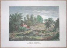 1892 Reclus print FARM IN CONNECTICUT (#8)
