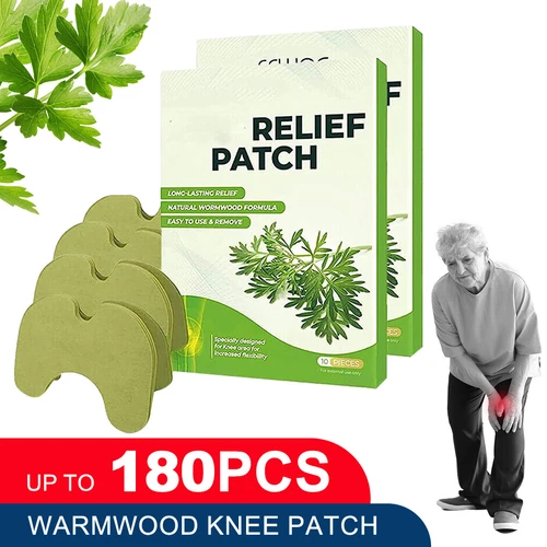 12-180Pcs Knee Wormwood Pain Relief Patches Herbal Pads Plaster Joint Sticker - Picture 1 of 10