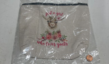 Makeup Bag Cosmetic Bag Gift Just A Girl Who Loves Goats    Animals Lover