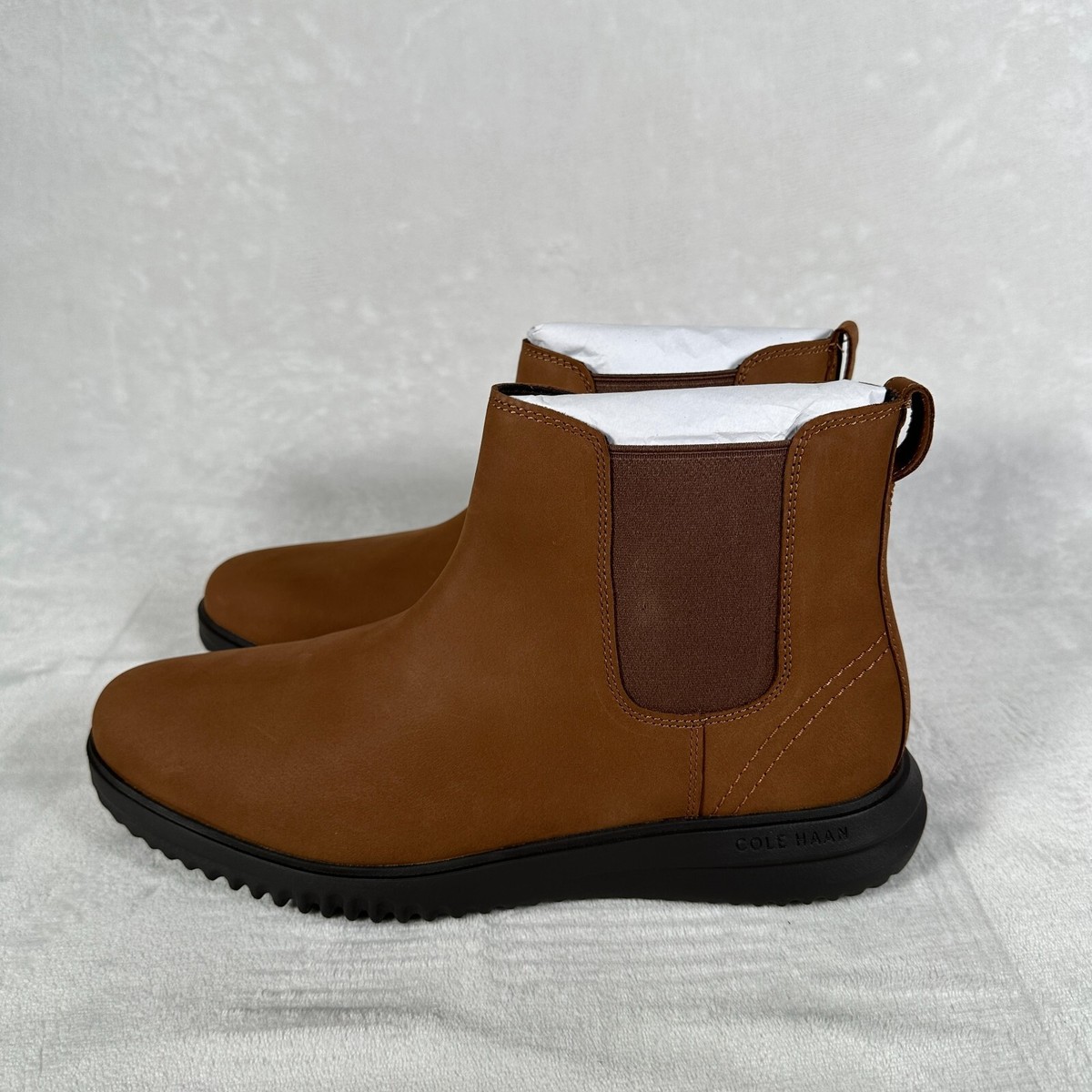 Cole Haan Men\'s Grand Plus Leather Chelsea Boot C38789 Lumber Java Brown Sz 11.5 Cole Haan Grand Plus Chelsea Boots Men Size 11.5 Lumber Java  main image 2