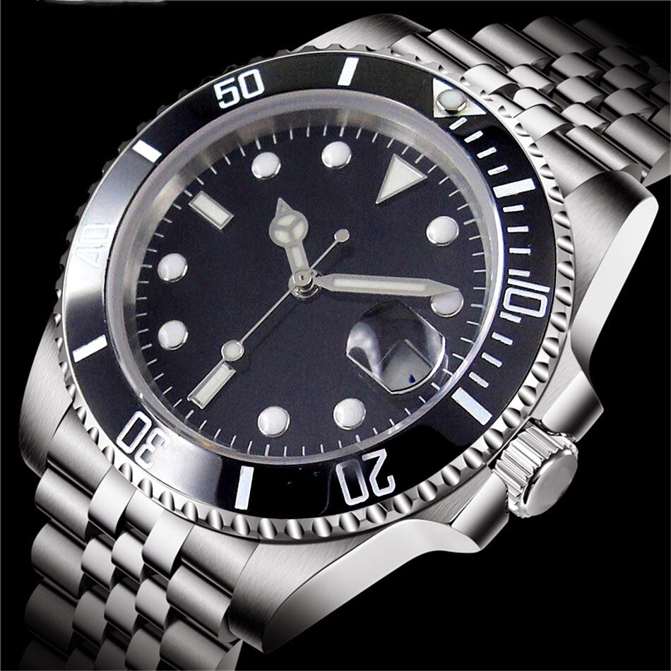Parnis Bliger Submariner 40mm BLIGER Black Dial Sapphire Glass