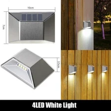 Outdoor LED Solar Wall Lights Power PIR Motion Sensor Garden Yard Path Lamp