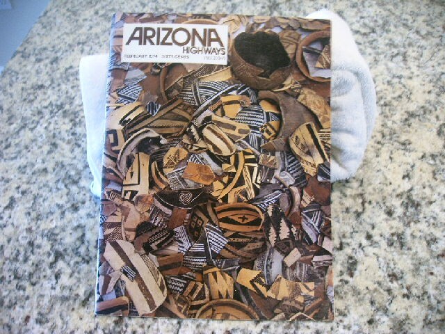 Vintage 1974 Arizona Highways Primitive Indian Pottery Loa Megargee Art Magazine