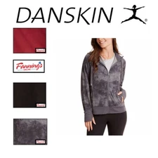  Danskin Ladies' Full Zip Active Jacket w/ Thumbholes Soft Cozy Sweatshirt | F43