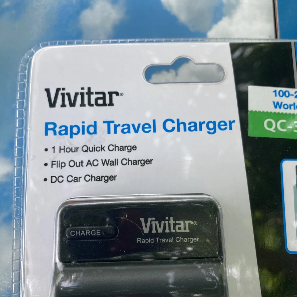 Carregador de viagem rápido Vivitar novo na caixa Viv-Qc-300 - Imagem 2 de 4