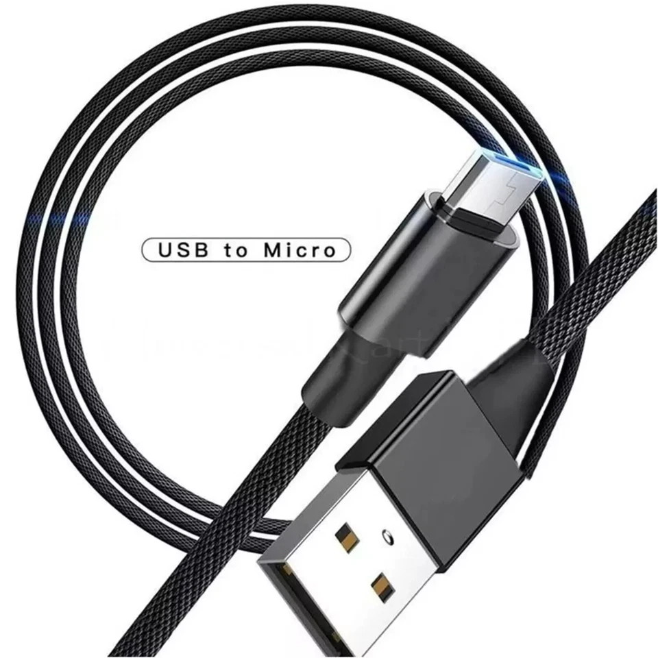 2 M Micro USB Cable Charger Lead For Samsung Galaxy Mobile Android Tablet Kindle - Image 2 of 4