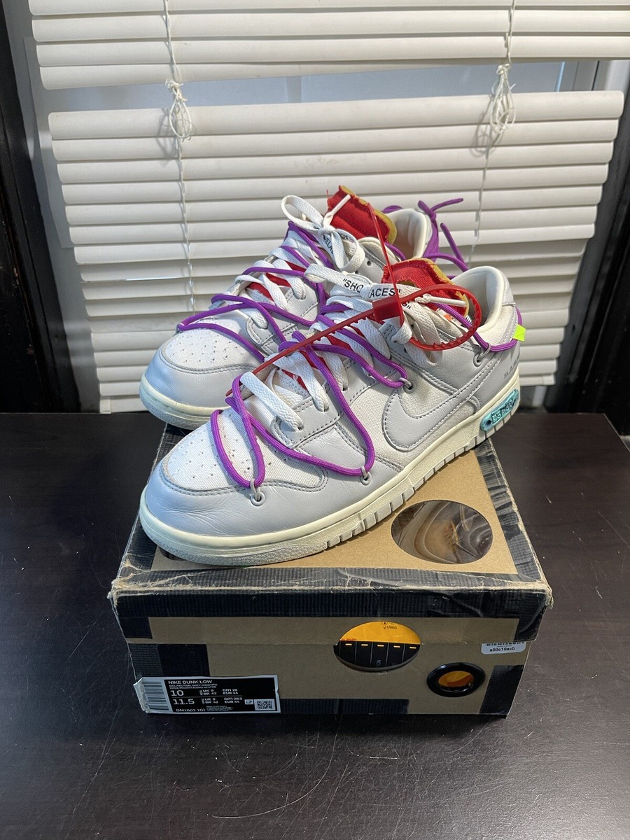 Nike Off-White Dunk Low 'Lot 45 of 50' Sneaker Off White Nike Off-White Dunk Low 'Lot 45 of 50' Sneaker Off White
