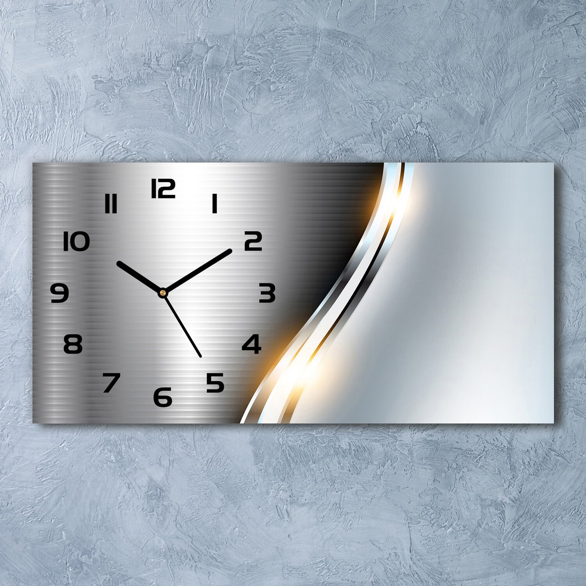 Tulup® Orologio Da Parete Vetro 60x30 cm Rettangolare - Lone Tree