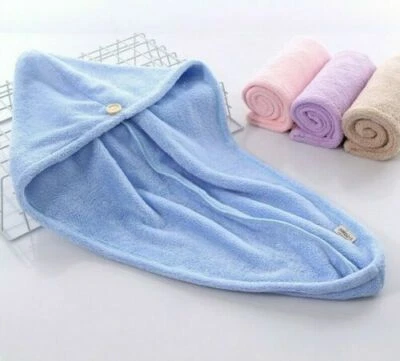 Microfibre Magic Hair Fast Drying Dryer Turban Dry Towel Bath Wrap Hat Quick Cap