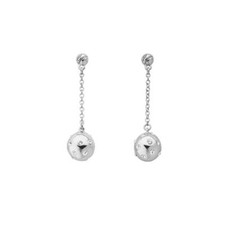 Guess Earrings Large Silver CZ Stones Beautiful High Quality Ladies Jewellery UK