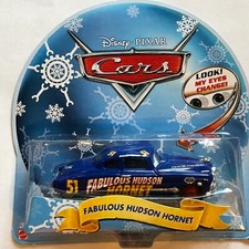 Disney Pixar Cars Holiday Cars Lot of 6 - Fab Hudson Hornet Lightning McQueen