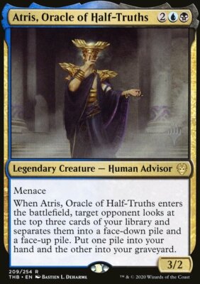 MTG Atris, Oracle of Half-Truths (209p) Theros Beyond Death Promos  LP
