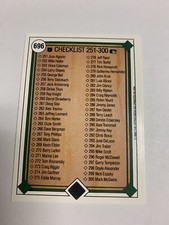 1989 Upper Deck Baseball Checklist #696 251-300