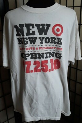 Target Store Opening Promo T shirt used no tags 2010 NYC XL