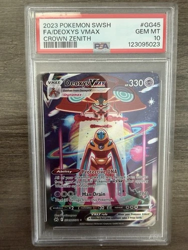 2023 Pokémon SWSH Crown Zenith GG45 FA/Deoxys VMAX PSA 10