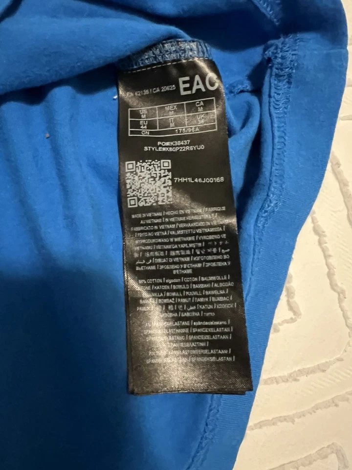 Polo vintage GUESS Colorblock azul gris negro para hombre mediano - excelente Foto 4 de 4