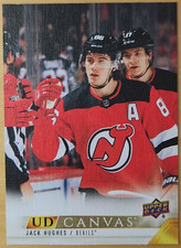 2022-23 Upper Deck Jack Hughes #C49 UD Canvas New Jersey Devils NHL Hockey Card