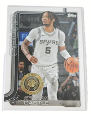 2025-26 Topps Flagship Stephon Castle NBA All Rookie Team #197 San Antonio Spurs