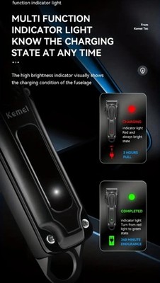  Clipper  with attachments USB Charge New Technology 6 head Attachments 