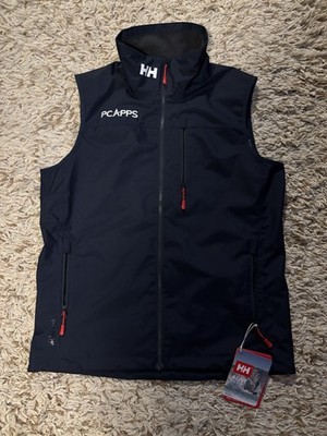 HELLY HANSEN Crew Sailing Vest Men s Medium Blue Helly Tech Waterproof Jacket